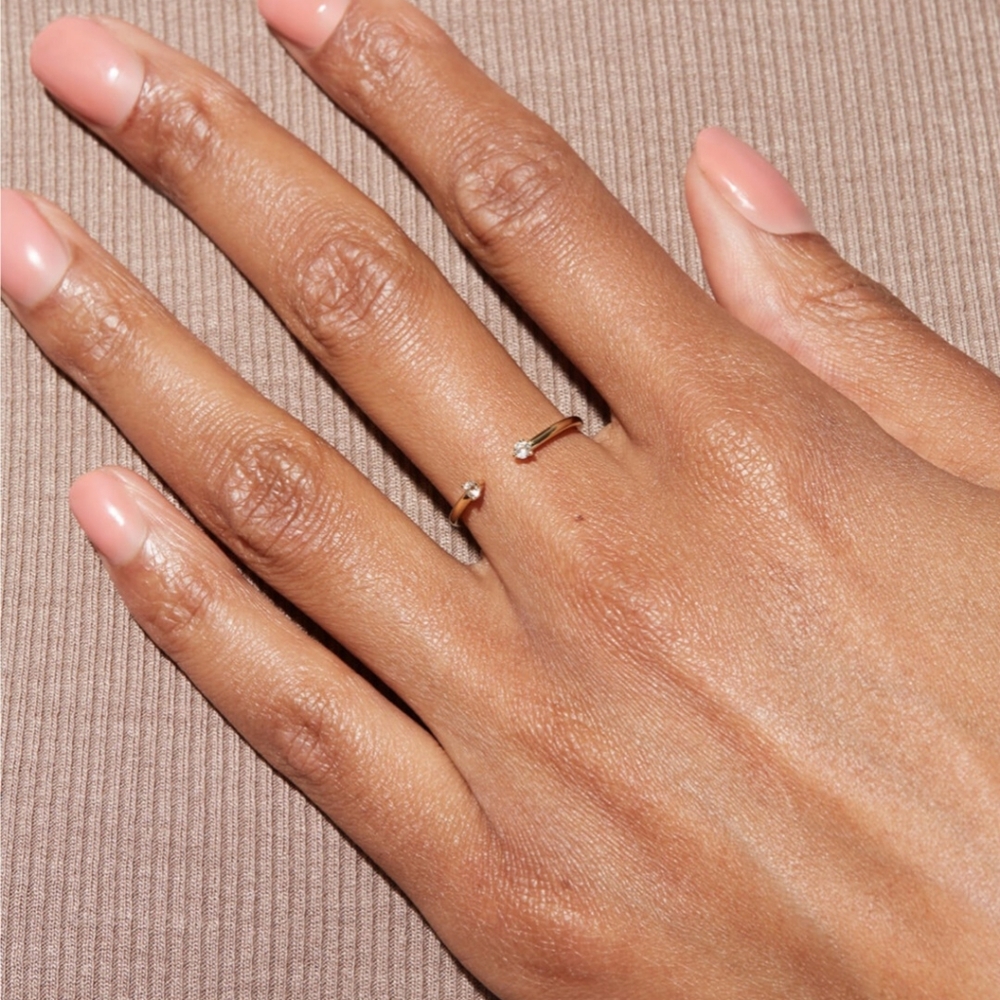 NWT Ana Luisa Hailey Open Gold Ring - Picture 5 of 5